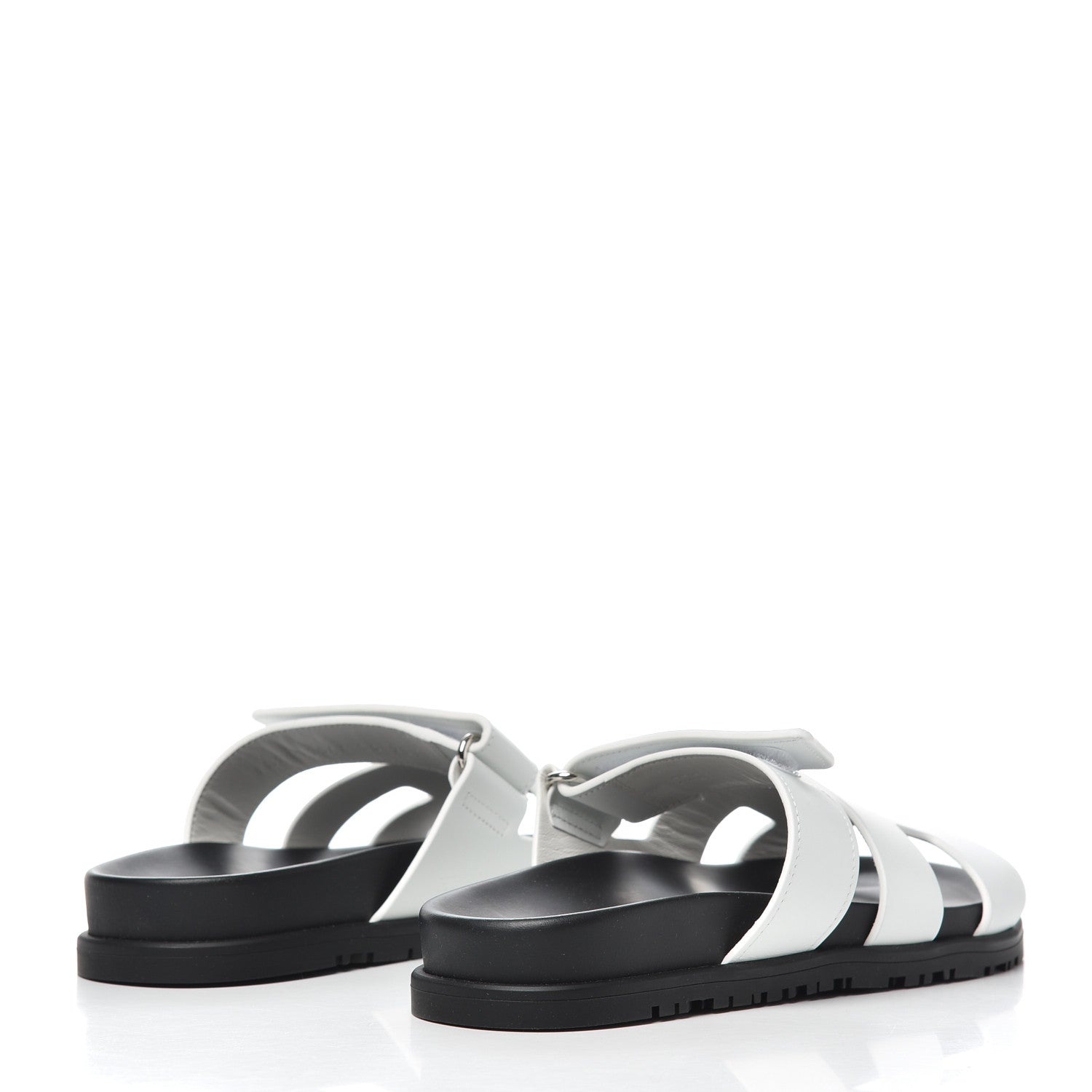 Hermes Calfskin Womens Chypre Sandals 36 White 4 of 9