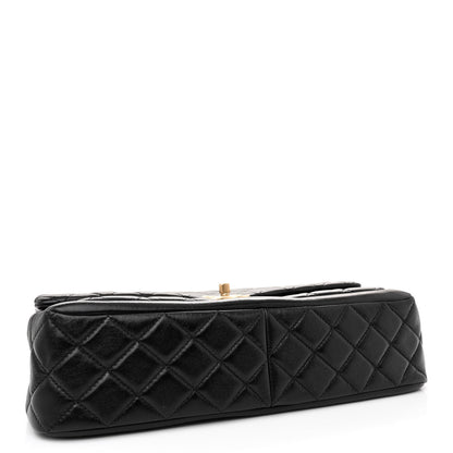 Chanel Shiny Lambskin Quilted Daily Friend Flap Black 4 of 11