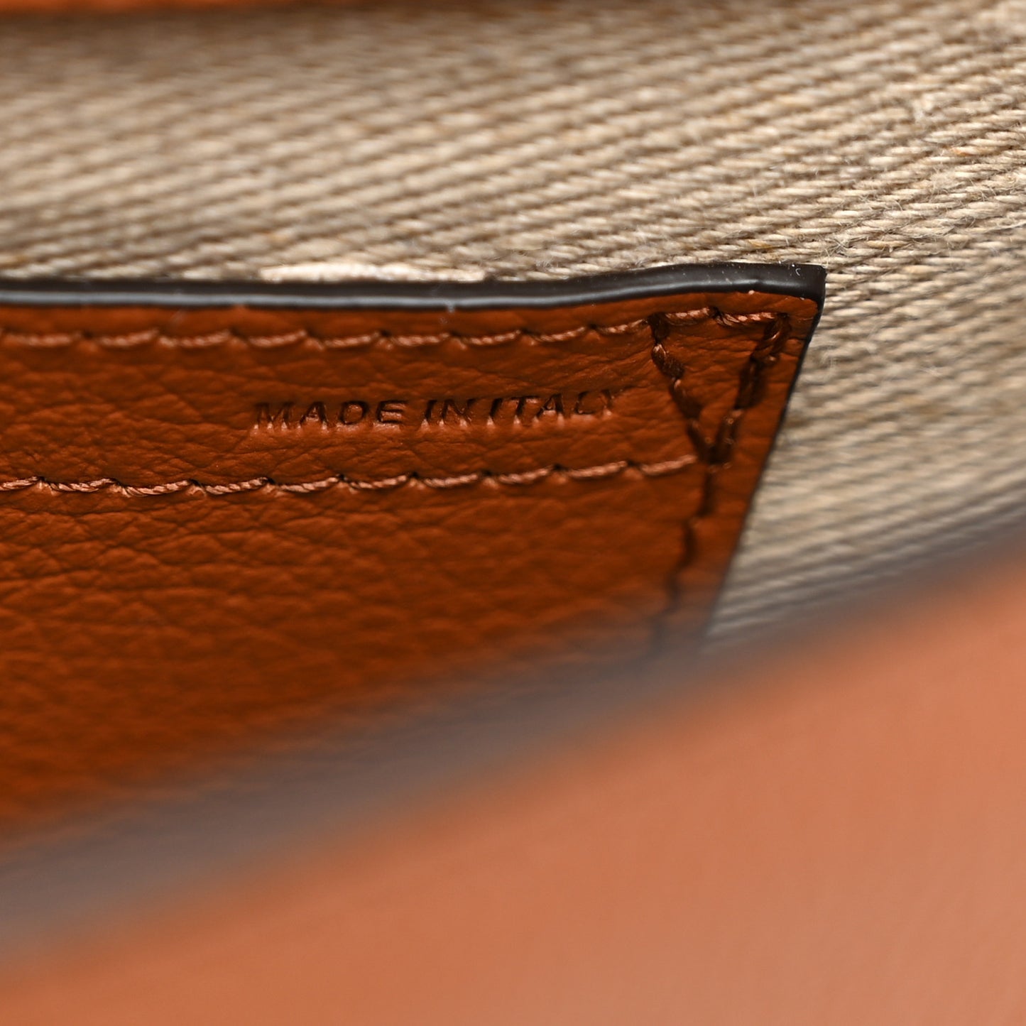 Grained Calfskin Medium Marcie Slim Round Crossbody Bag Tan