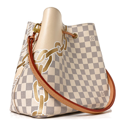 Louis Vuitton Damier Azur Nautical Neonoe MM 3 of 9