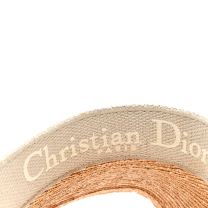 Christian Dior Straw Embroidered Dioriviera D-Ocean Visor Natural Grey 7 of 8