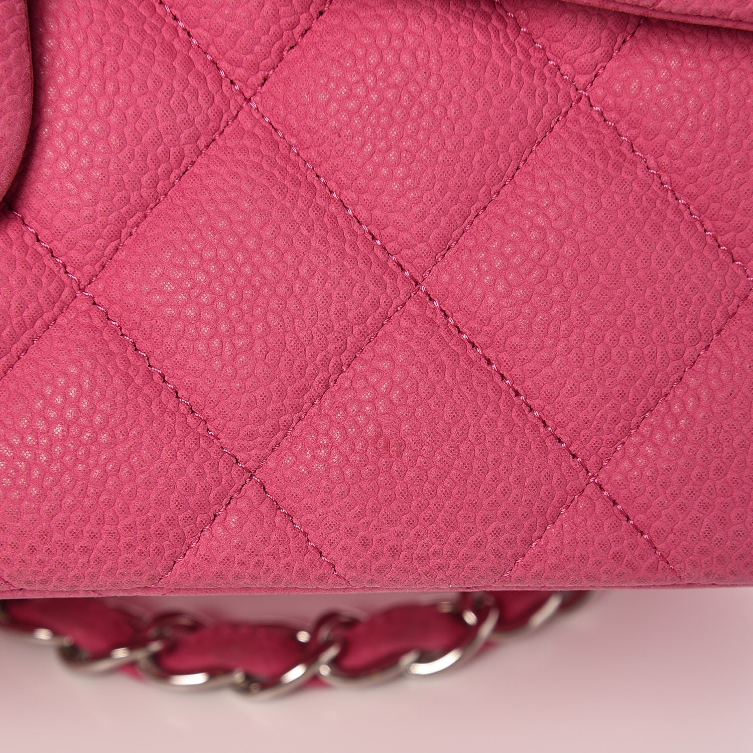Chanel Iridescent Caviar Quilted Jumbo Double Flap Pink 27 of 29