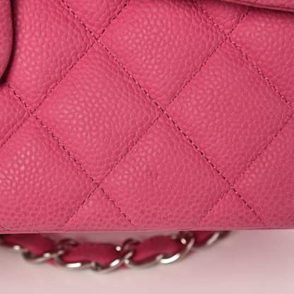 Chanel Iridescent Caviar Quilted Jumbo Double Flap Pink 27 of 29