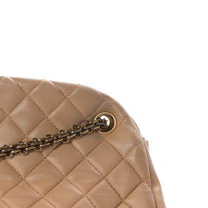 Chanel Lambskin Quilted Large Just Mademoiselle Bowling Bag Beige 9 of 13