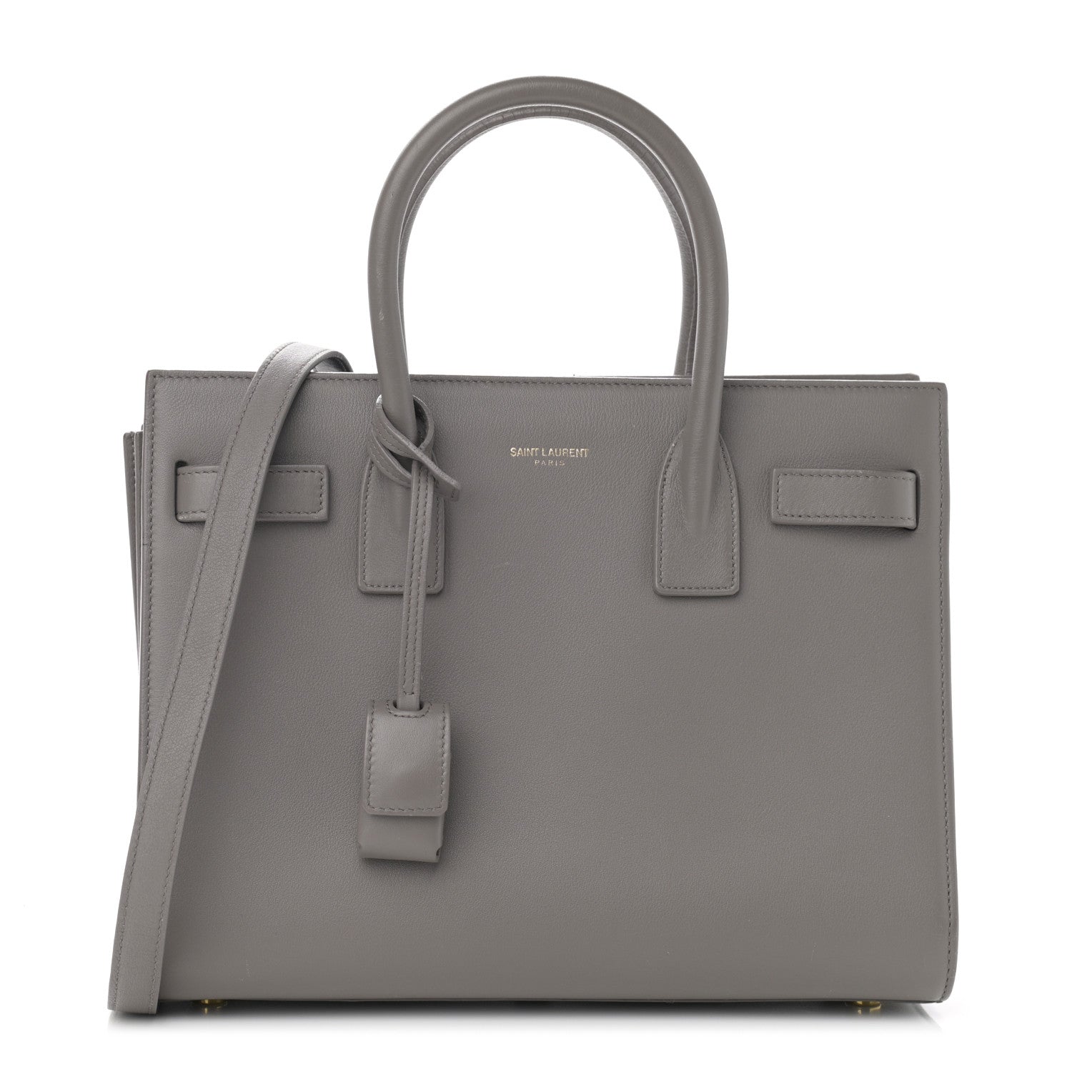 Saint Laurent Grained Calfskin Baby Sac De Jour Fog 1 of 17