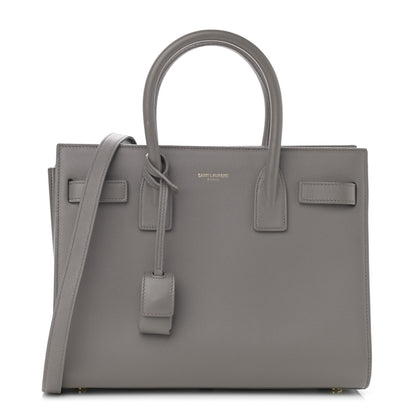 Saint Laurent Grained Calfskin Baby Sac De Jour Fog 1 of 17