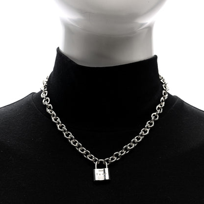 Tiffany Sterling Silver 1837 Lock Charm Necklace 2 of 5