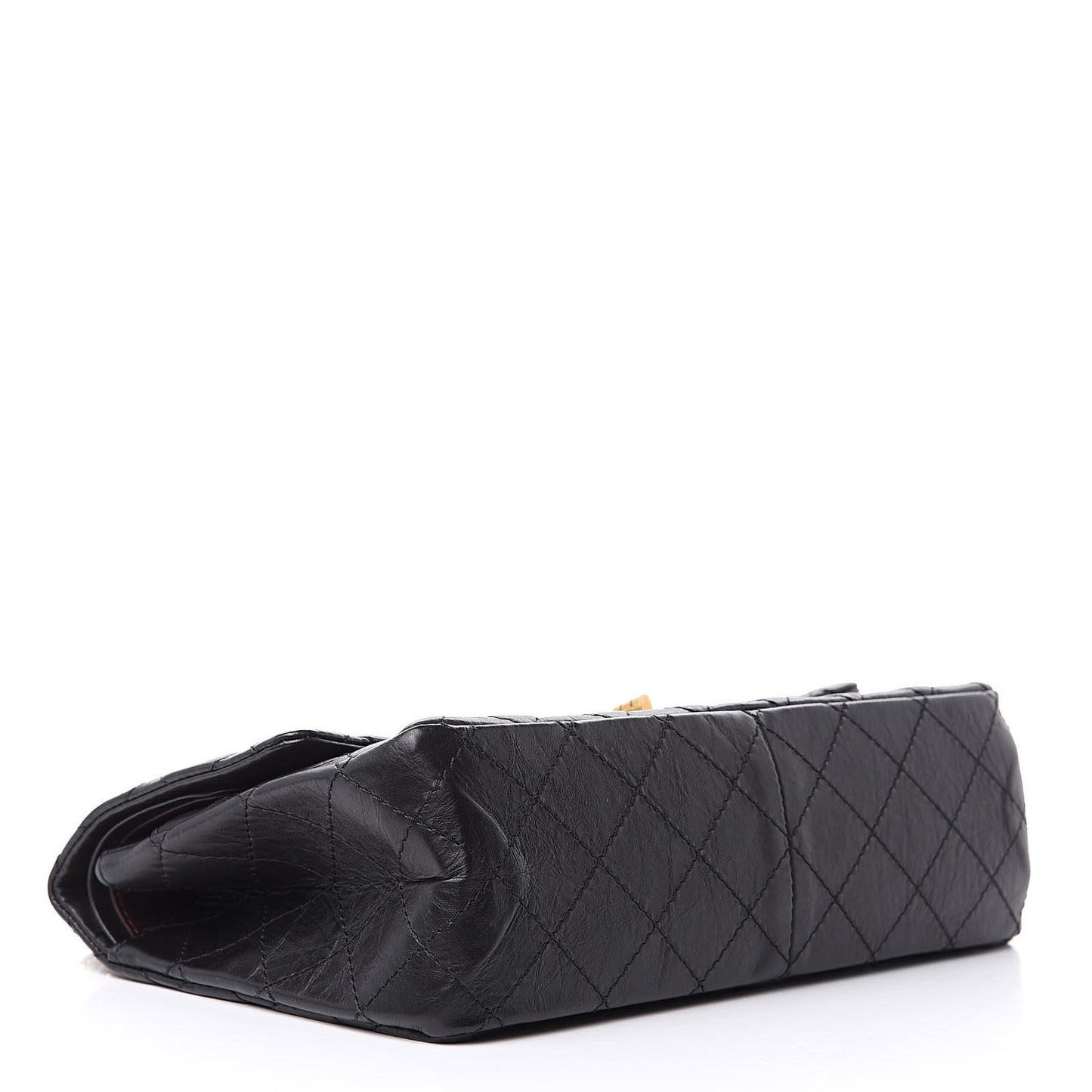 Aged Calfskin Quilted 2.55 Reissue 226 Flap Black
