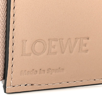 Loewe Grained Calfskin Anagram Trifold Wallet Taupe 7 of 9