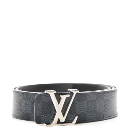 Louis Vuitton Damier Graphite LV Initiales Belt 100 40 1 of 8