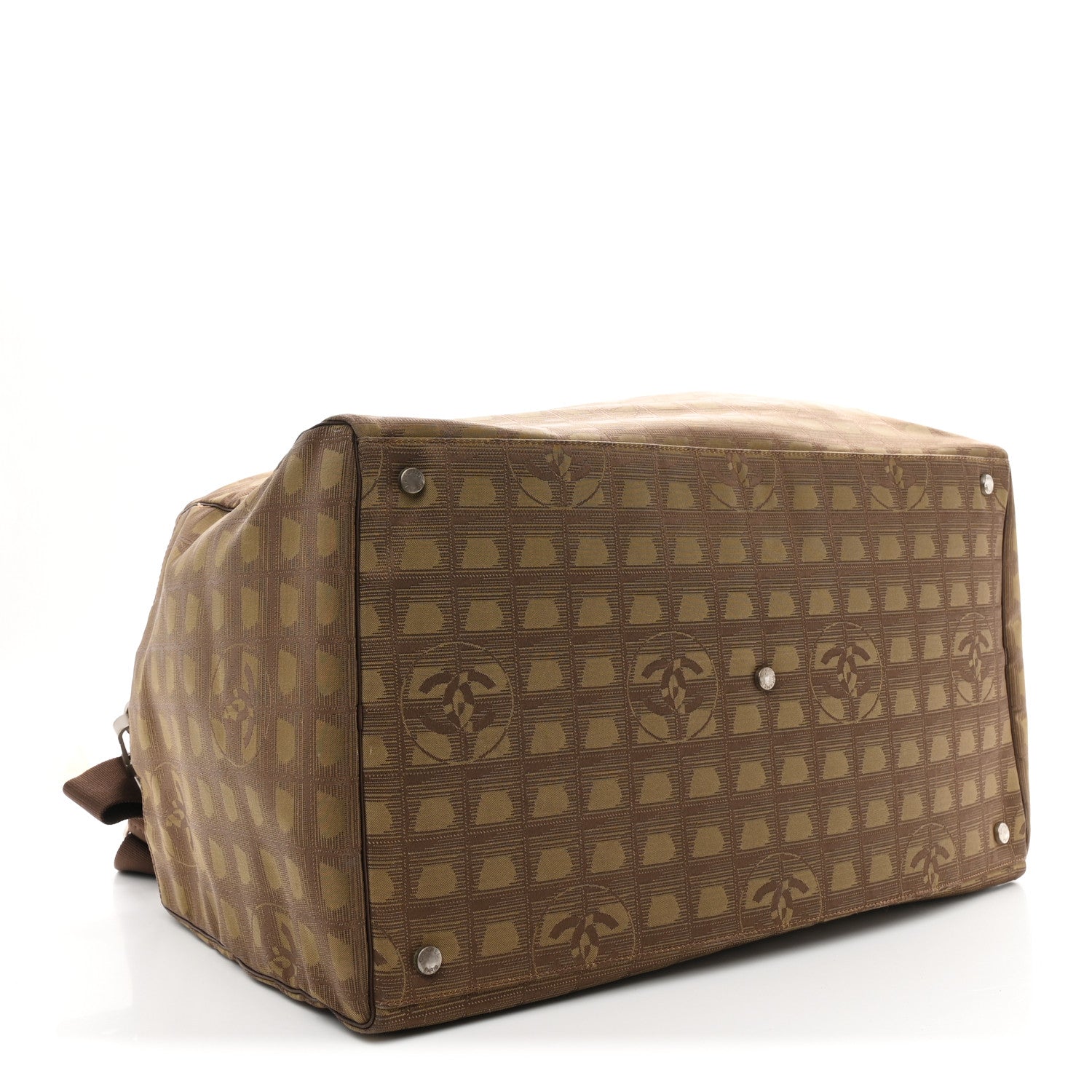 Chanel Nylon Travel Duffle Brown 3 of 11