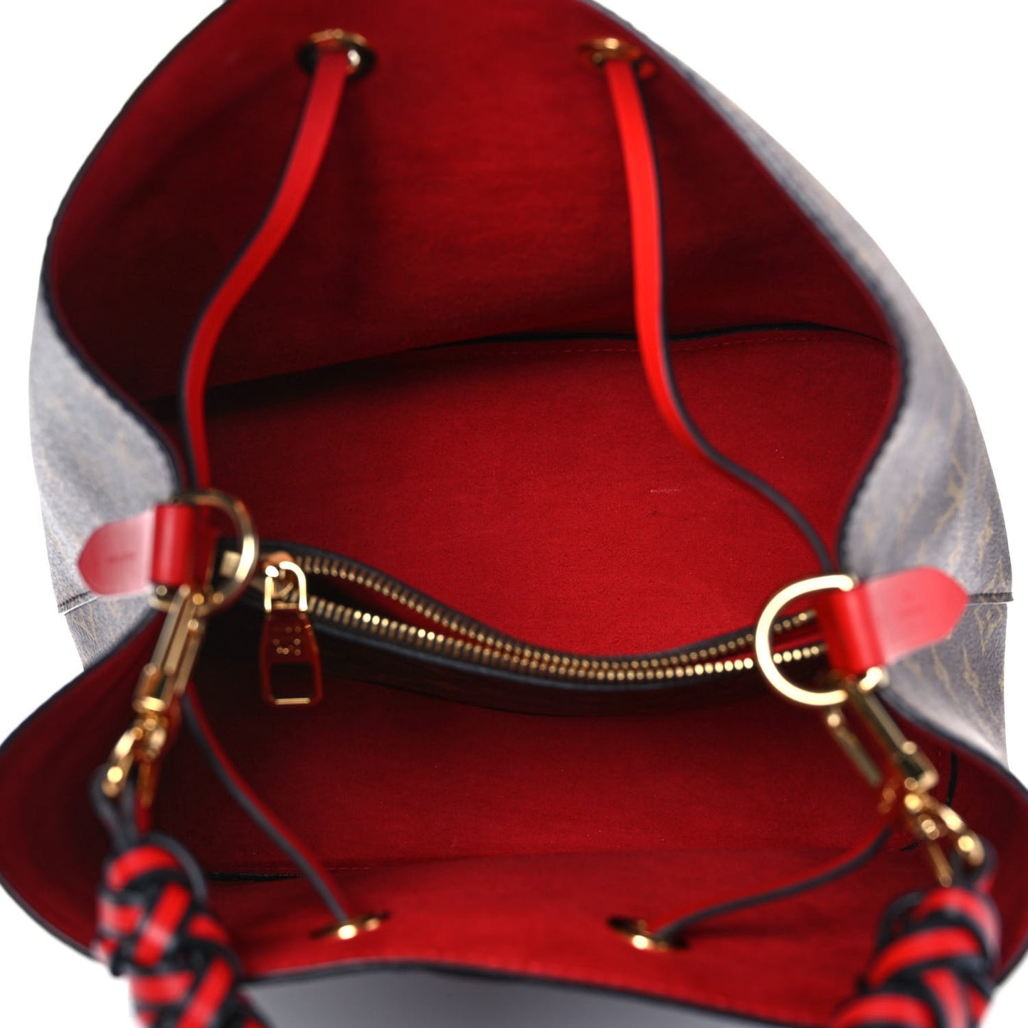 Monogram Braided Neonoe Coquelicot