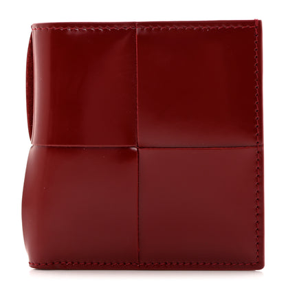 Bottega Veneta Nappa Maxi Intrecciato Card Holder Wallet Dark Red 1 of 8