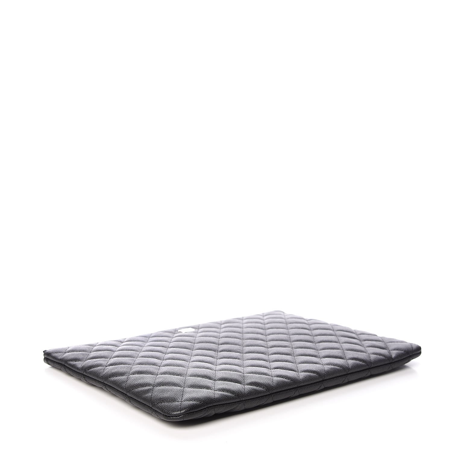 Chanel Caviar Quilted Large Cosmetic Case Black 4 of 10