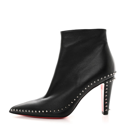Christian Louboutin Calfskin Hongroise 85 Ankle Boots 39.5 Black 1 of 8