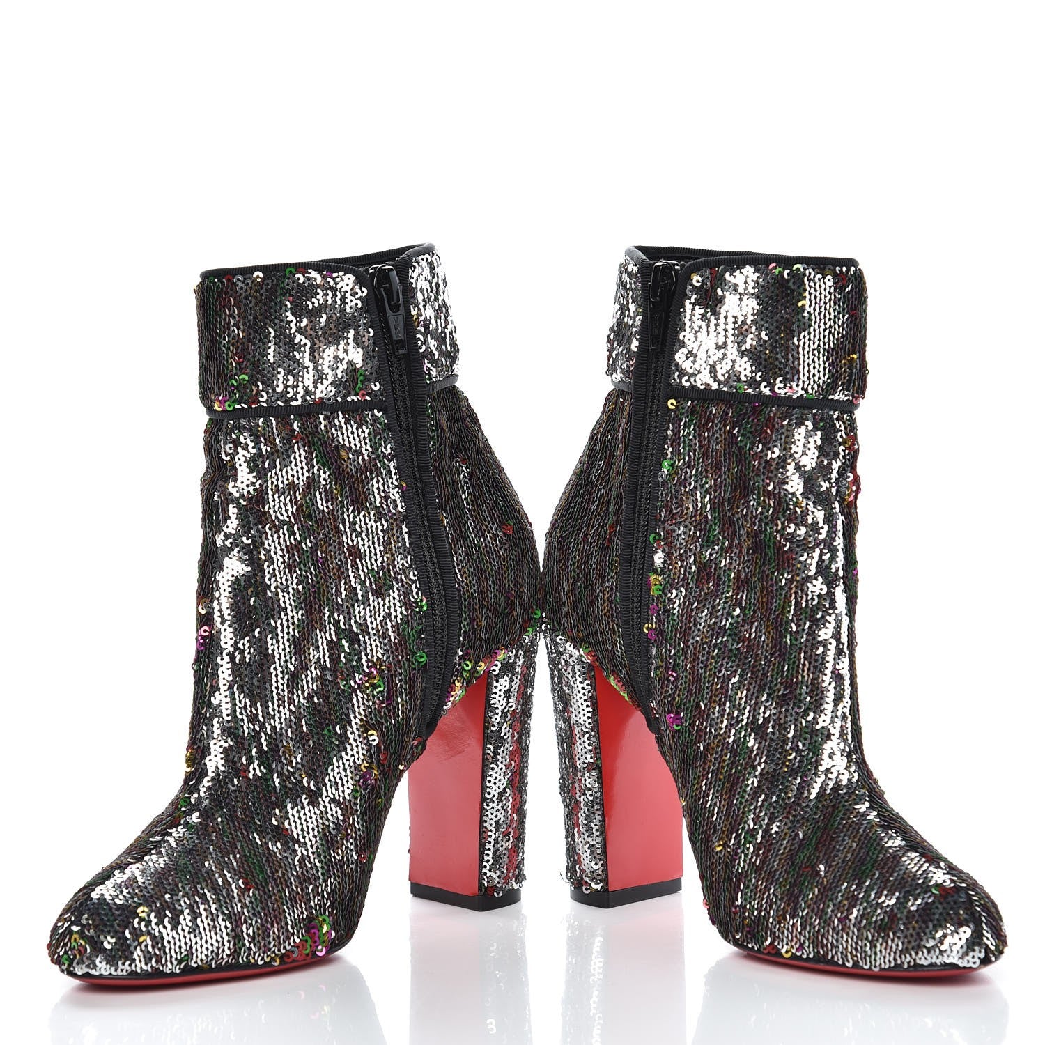 Christian Louboutin Paillettes Moulamax Booties 35.5 Multicolor 8 of 16