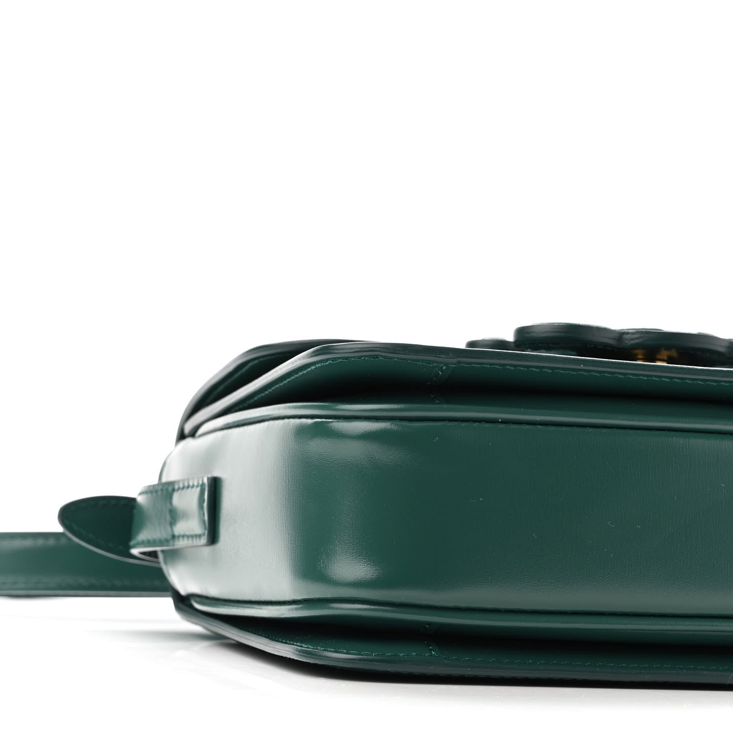 Celine Shiny Calfskin Teen Cuir Triomphe Pine Green 9 of 11