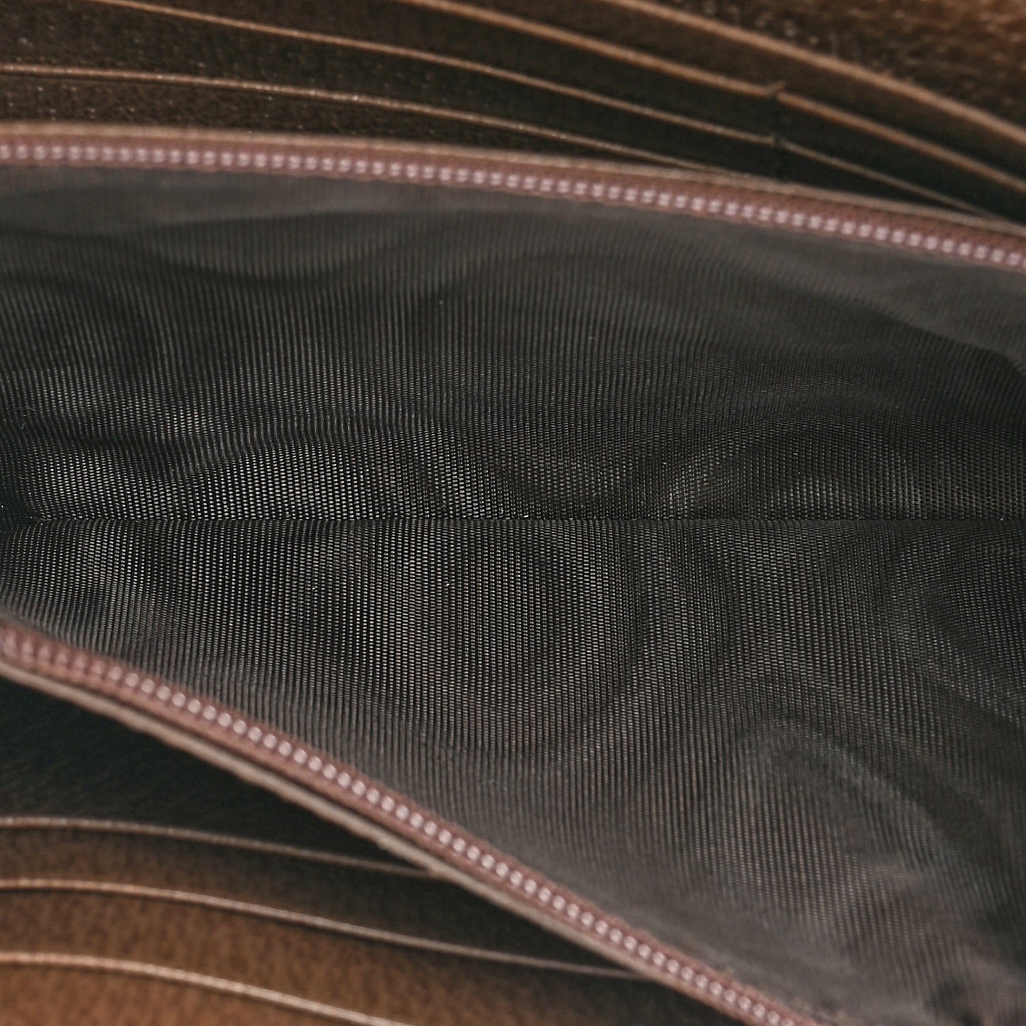 GG Supreme Monogram Web Ophidia Continental Wallet Brown