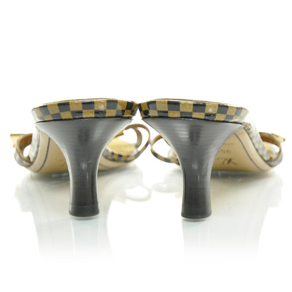Louis Vuitton Patent Damier Slides 35.5 2 of 8