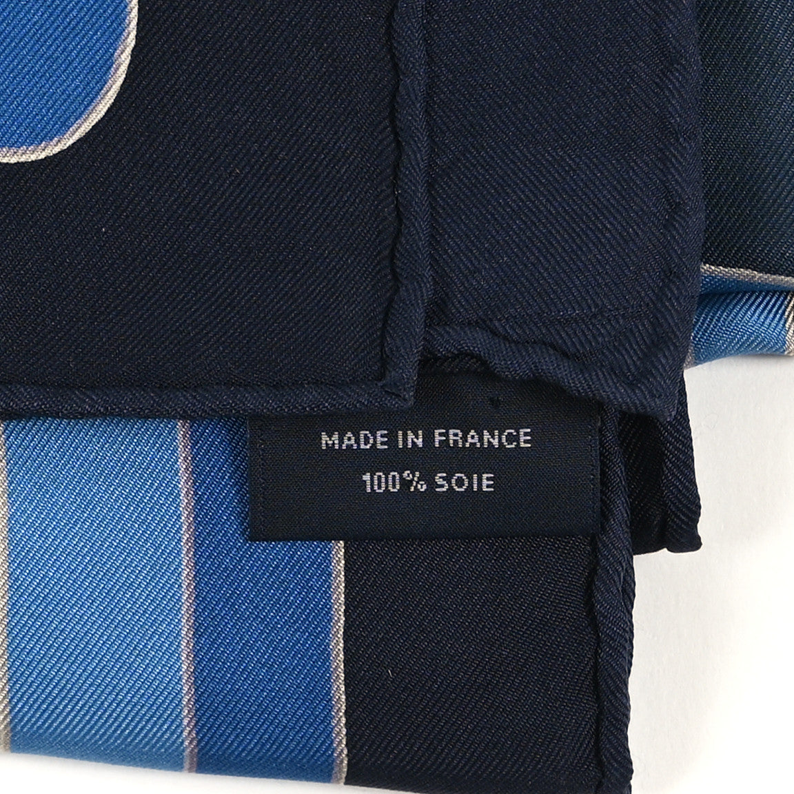 Silk Pegase Paysage Hermes Scarf 90 Marine Moyen