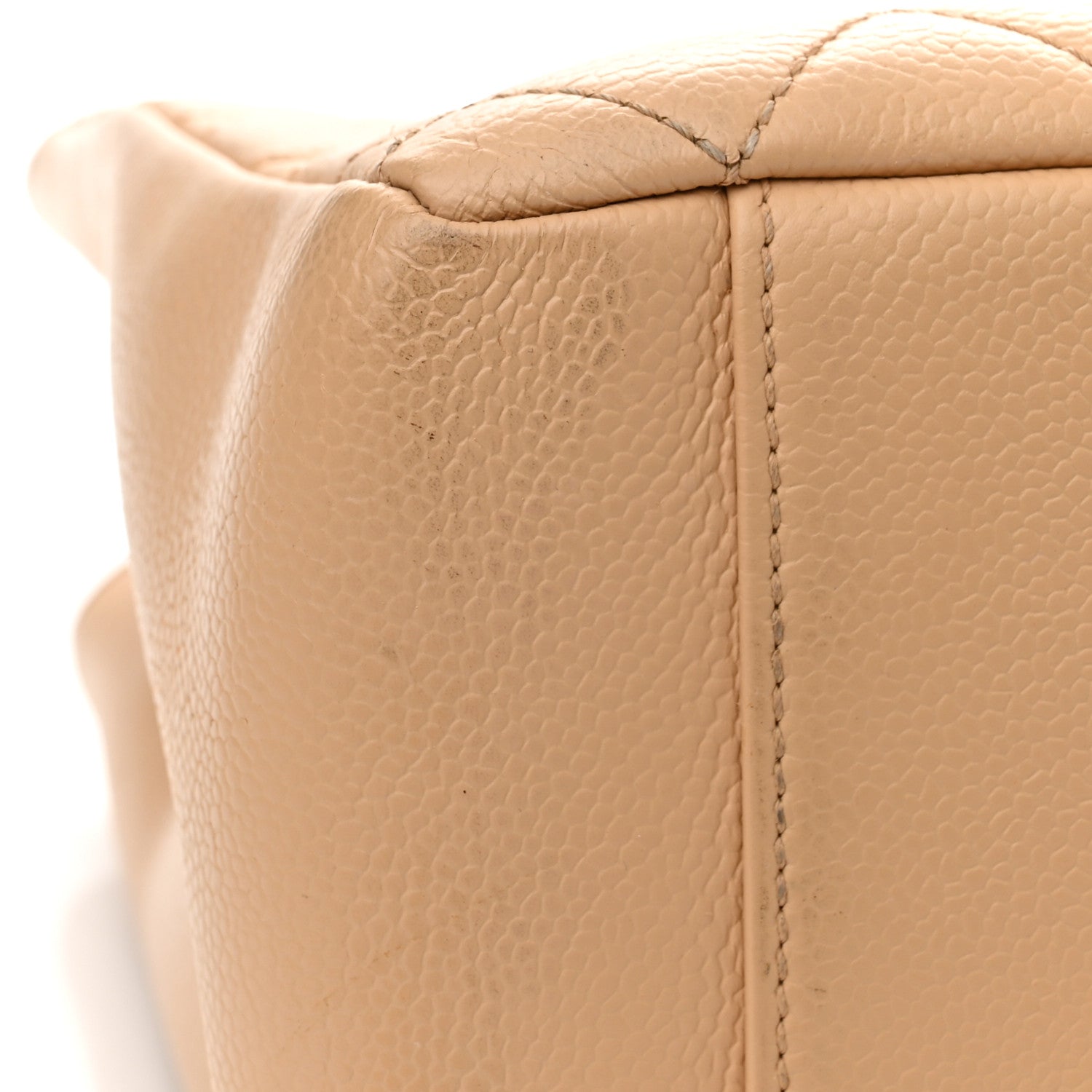 Chanel Caviar Quilted Grand Shopping Tote GST Beige Clair 13 of 15