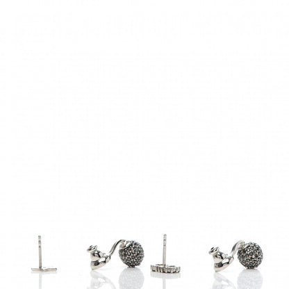 Christian Dior Crystal Star CD La Petite Tribal Earrings Silver 3 of 4