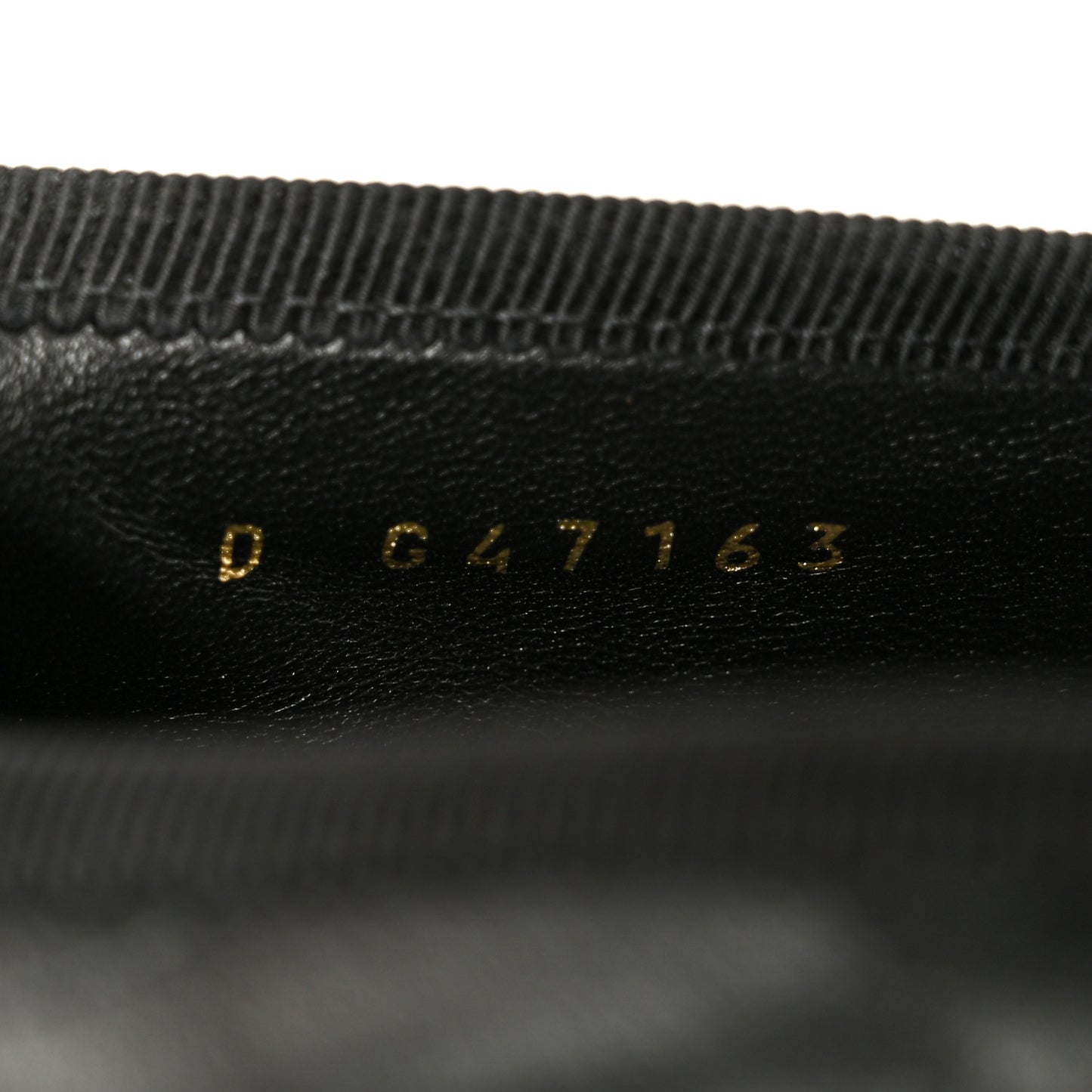 Lambskin Quilted CC Cambon Ballet Flats 38.5 Black White