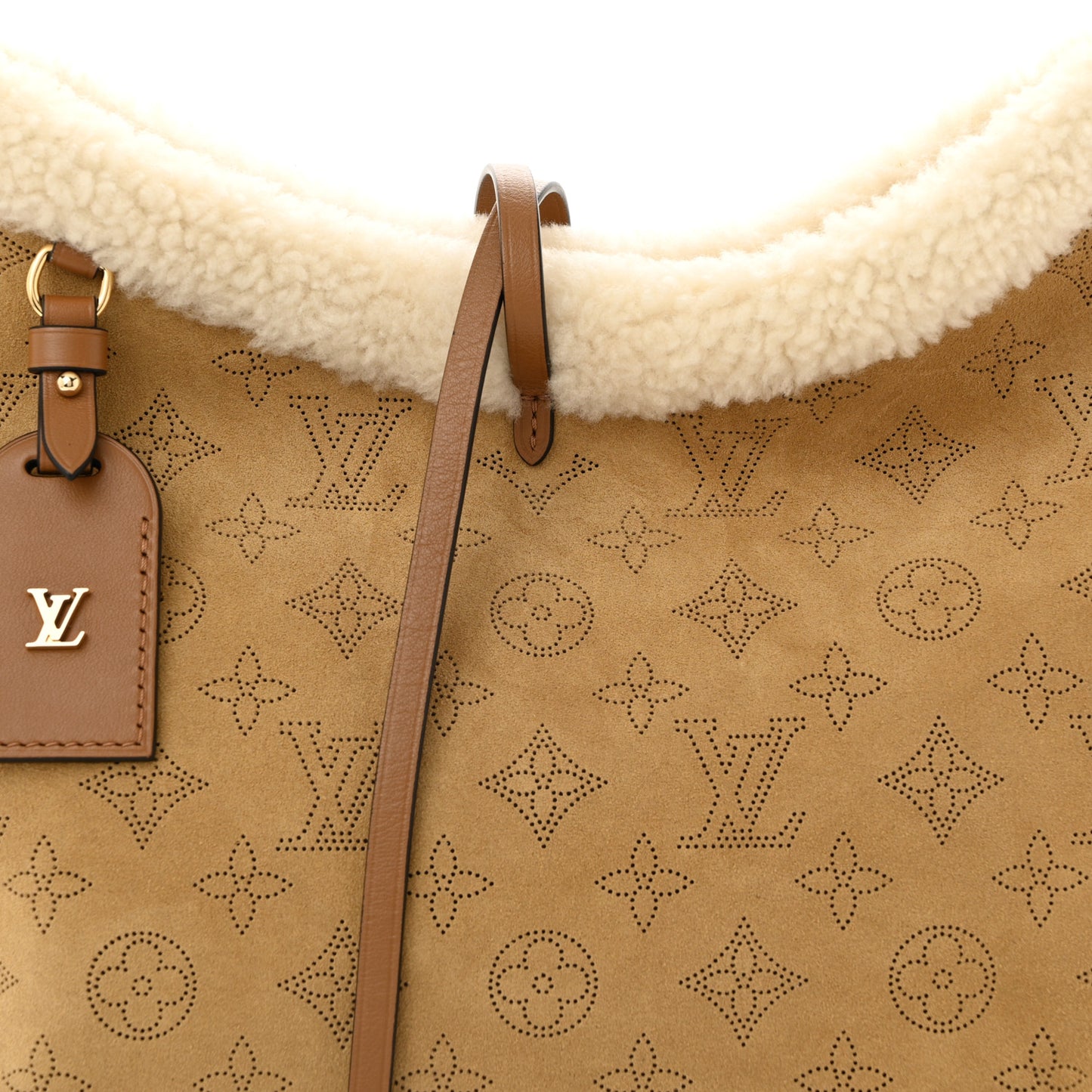 Suede Mahina CarryAll PM Beige