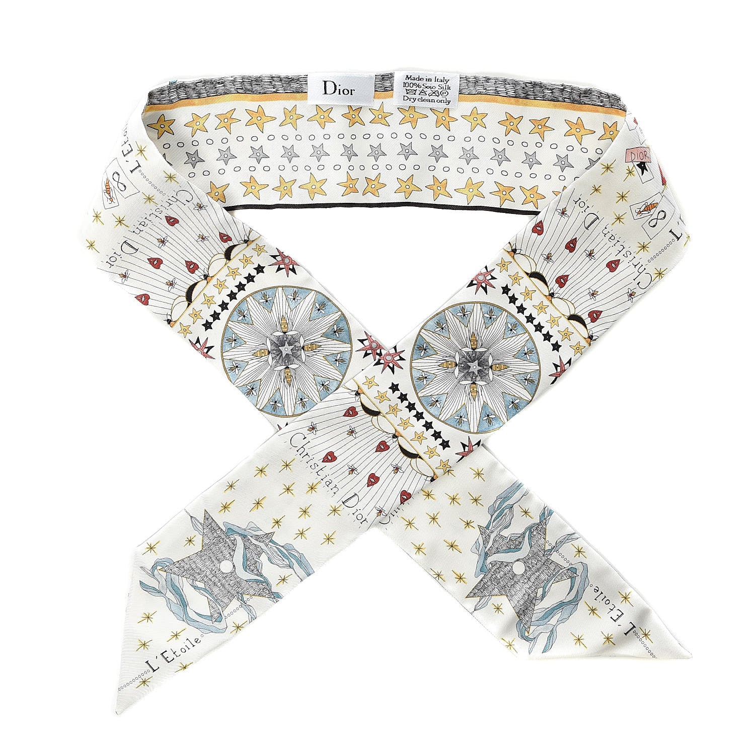 Christian Dior Silk L'Etoile Mitzah Scarf 1 of 4