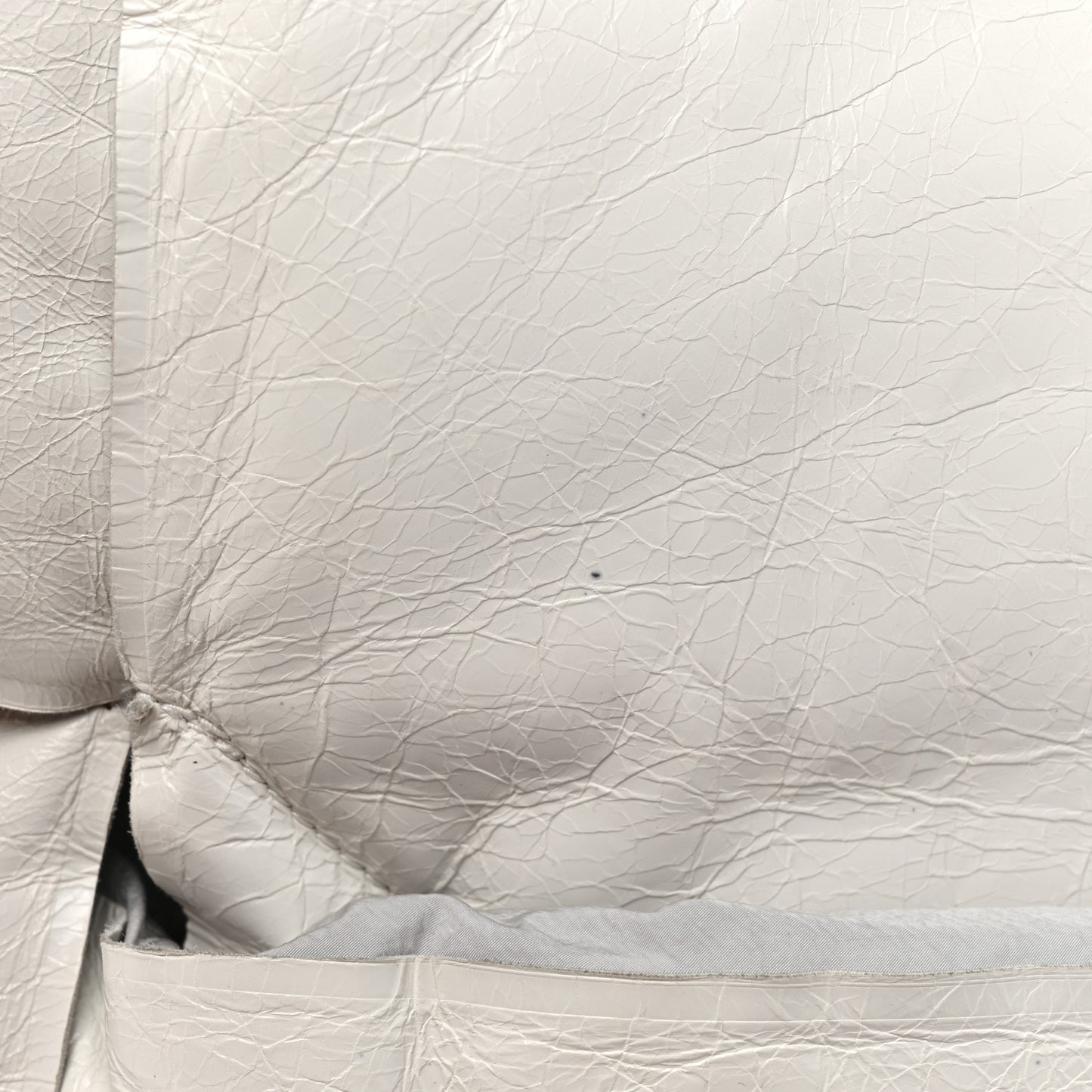 Lambskin Intrecciato The Squash Padded Tote Chalk