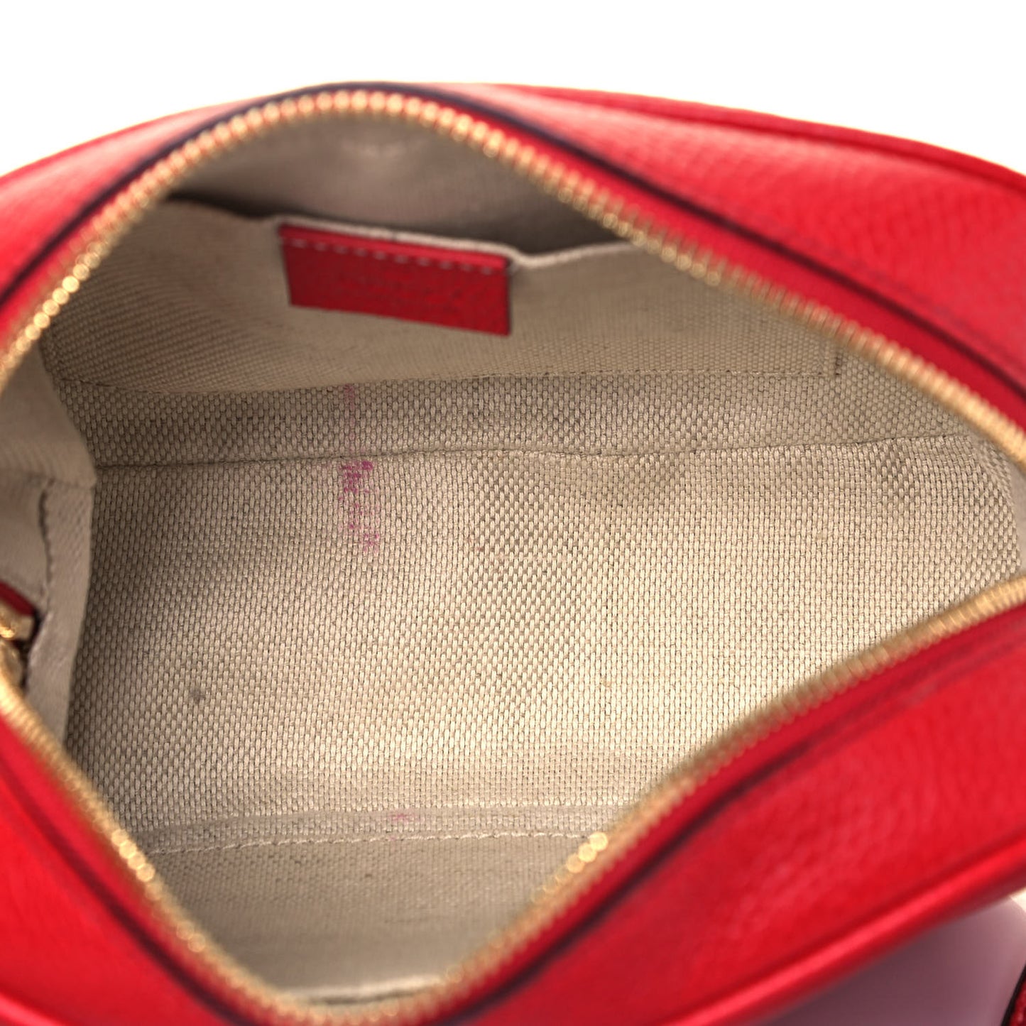 Pebbled Calfskin Small Soho Disco Bag Tabasco Red