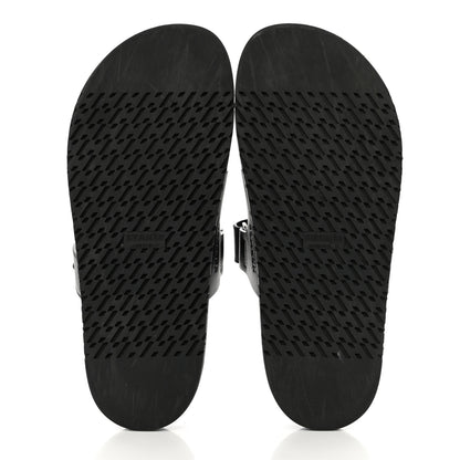 Hermes Calfskin Womens Chypre Sandals 40.5 Black 5 of 9