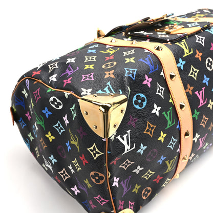 Louis Vuitton Monogram Multicolor Keepall 45 Black 9 of 10