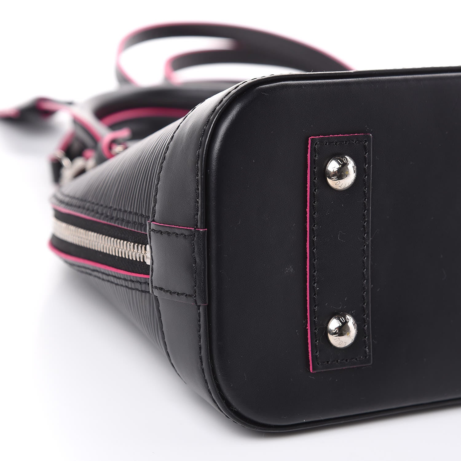 Louis Vuitton Epi Alma BB Black Hot Pink 7 of 11