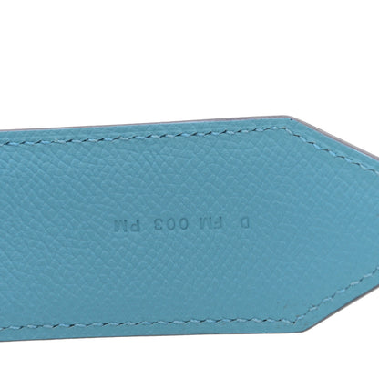 Hermes Epsom 40mm Hexagone Tressage Shoulder Strap Bleu De Nord Rouge De Coeur Gold 4 of 4