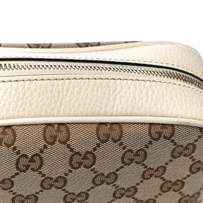 Gucci Monogram Dollar Calfskin Mini Bree Messenger Bag Beige Ebony Avoire 13 of 14