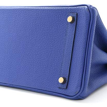 Hermes Togo BIRKIN 30 Bleu Electrique 10 of 10