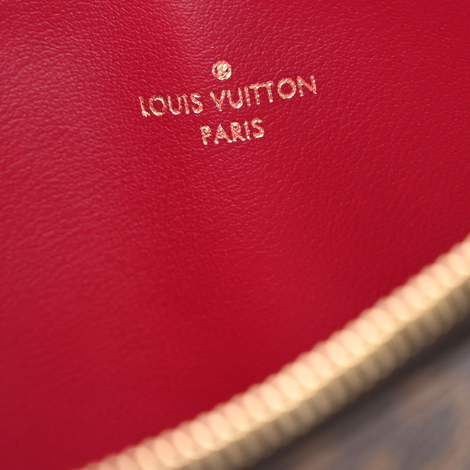 Louis Vuitton Monogram Felicie Chain Wallet Zippered Insert Fuchsia 6 of 8