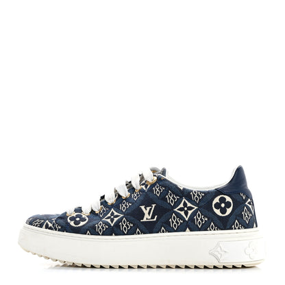 Louis Vuitton Jacquard Since 1854 Time Out Sneakers 36.5 Blue 1 of 12