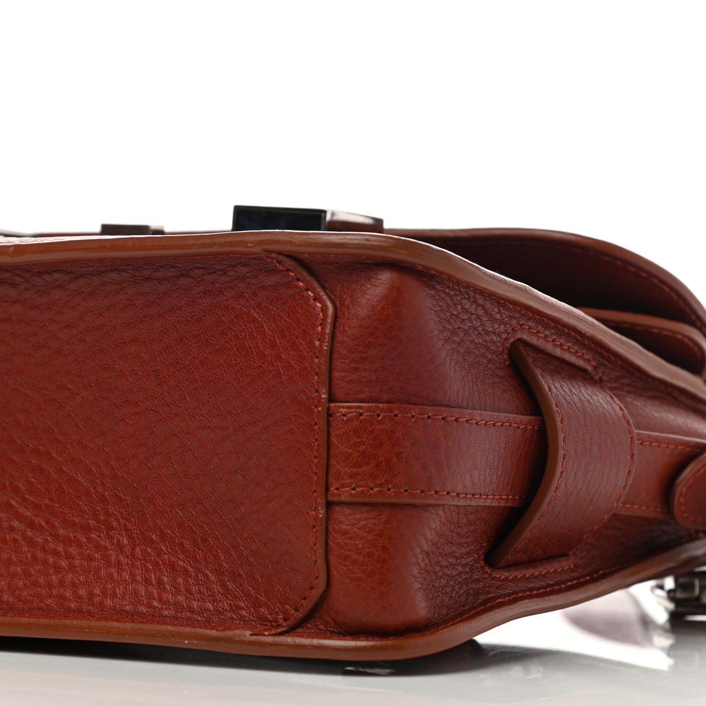 Calfskin Mini PS11 Classic Shoulder Bag Saddle