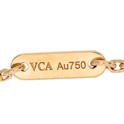 Van Cleef & Arpels 18K Yellow Gold Mother of Pearl Sweet Alhambra Butterfly Bracelet 3 of 4
