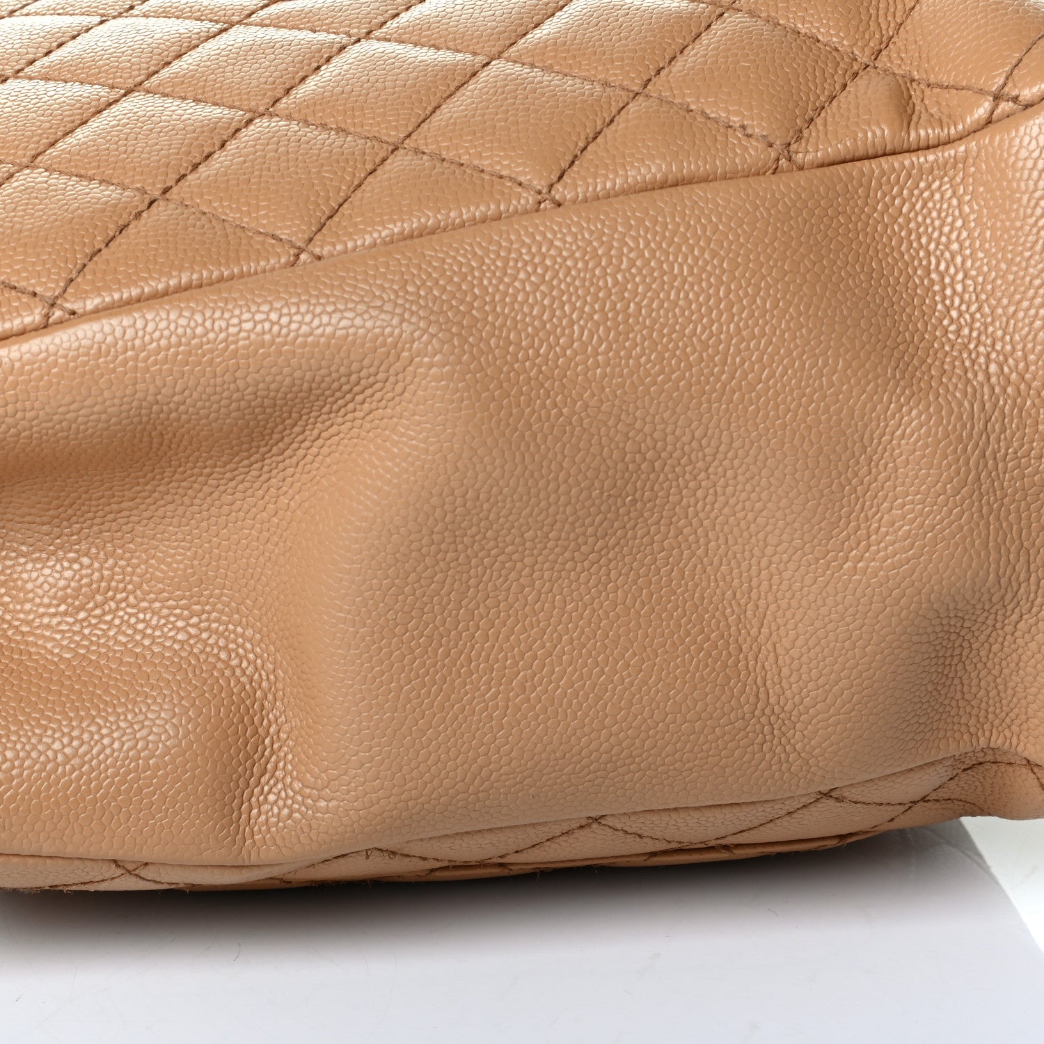 Chanel Caviar Quilted Grand Shopping Tote GST Beige 6 of 7