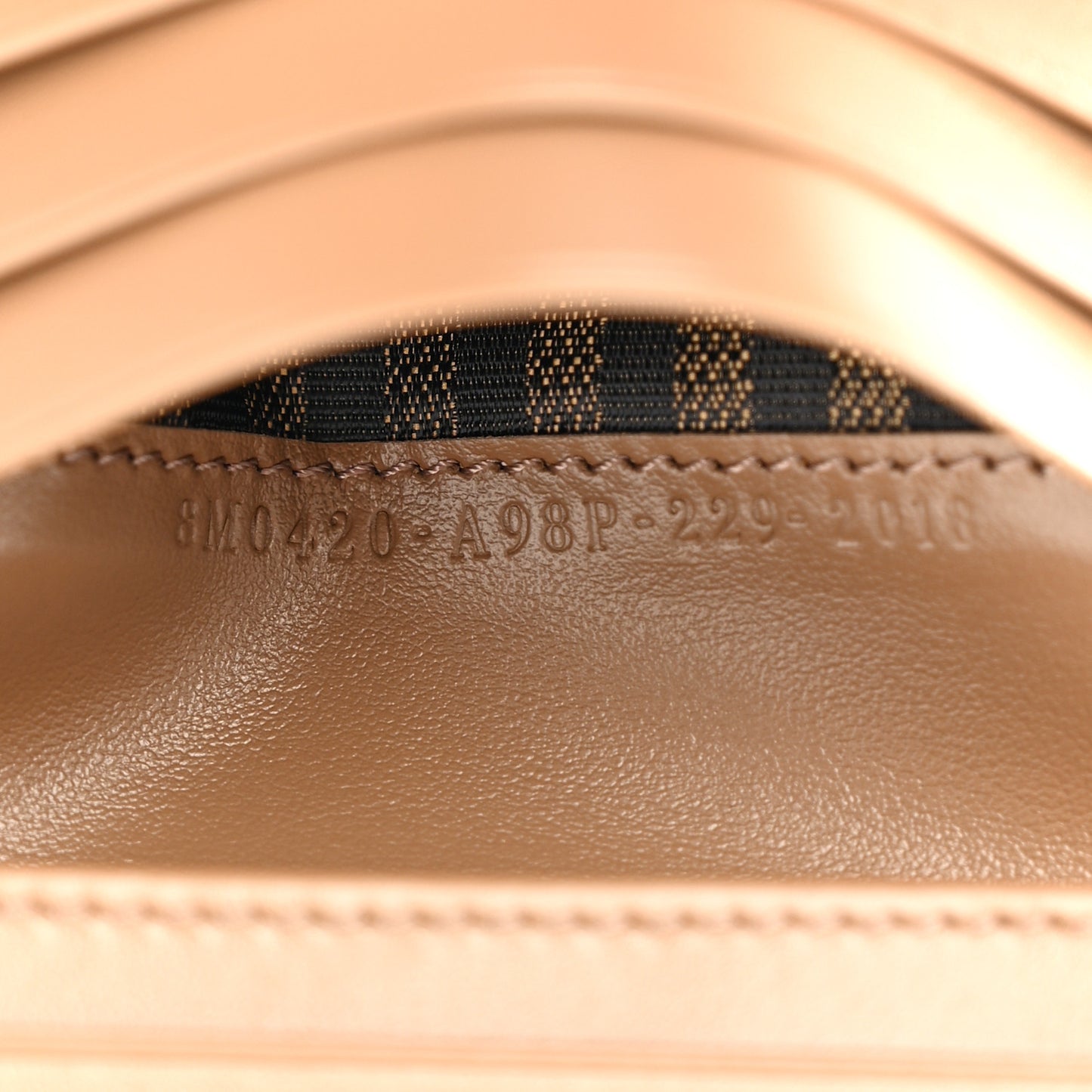 Fabric Jacquard FF 1974 Small Wallet Tobacco Moro