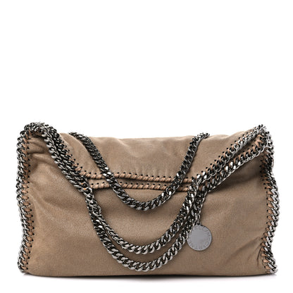 Stella McCartney Shaggy Deer Falabella Fold Over Tote Taupe 1 of 10