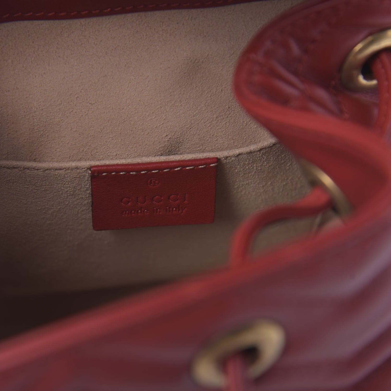 Gucci Calfskin Matelasse GG Marmont Flap Backpack Hibiscus Red 7 of 10