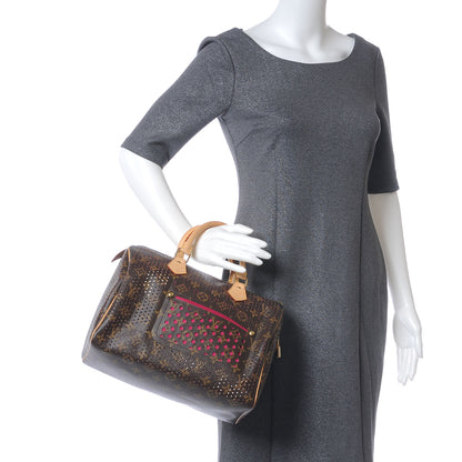 Louis Vuitton Monogram Perforated Speedy 30 Fuchsia 2 of 8