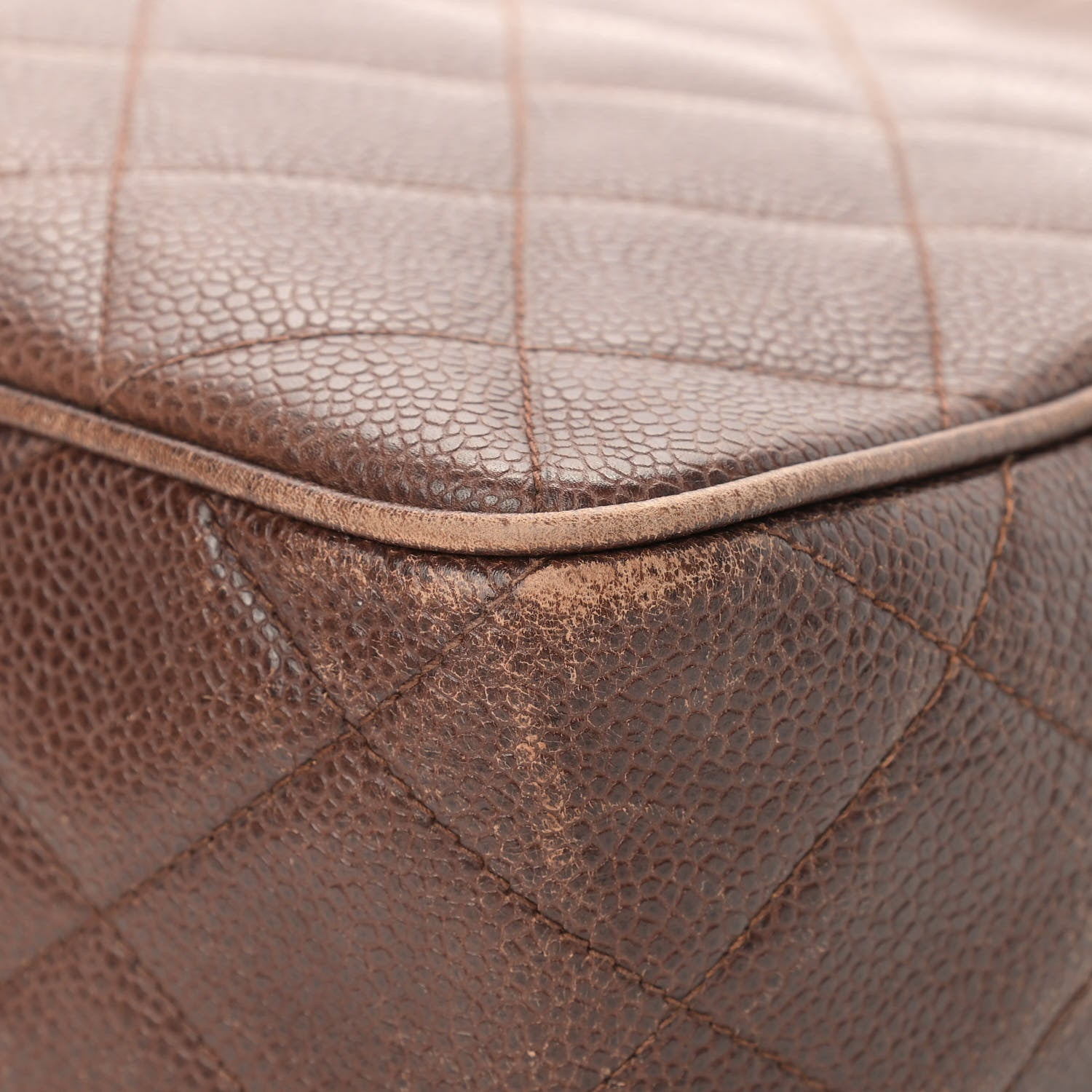 Chanel Caviar Quilted Camera Case Brown 11 of 25