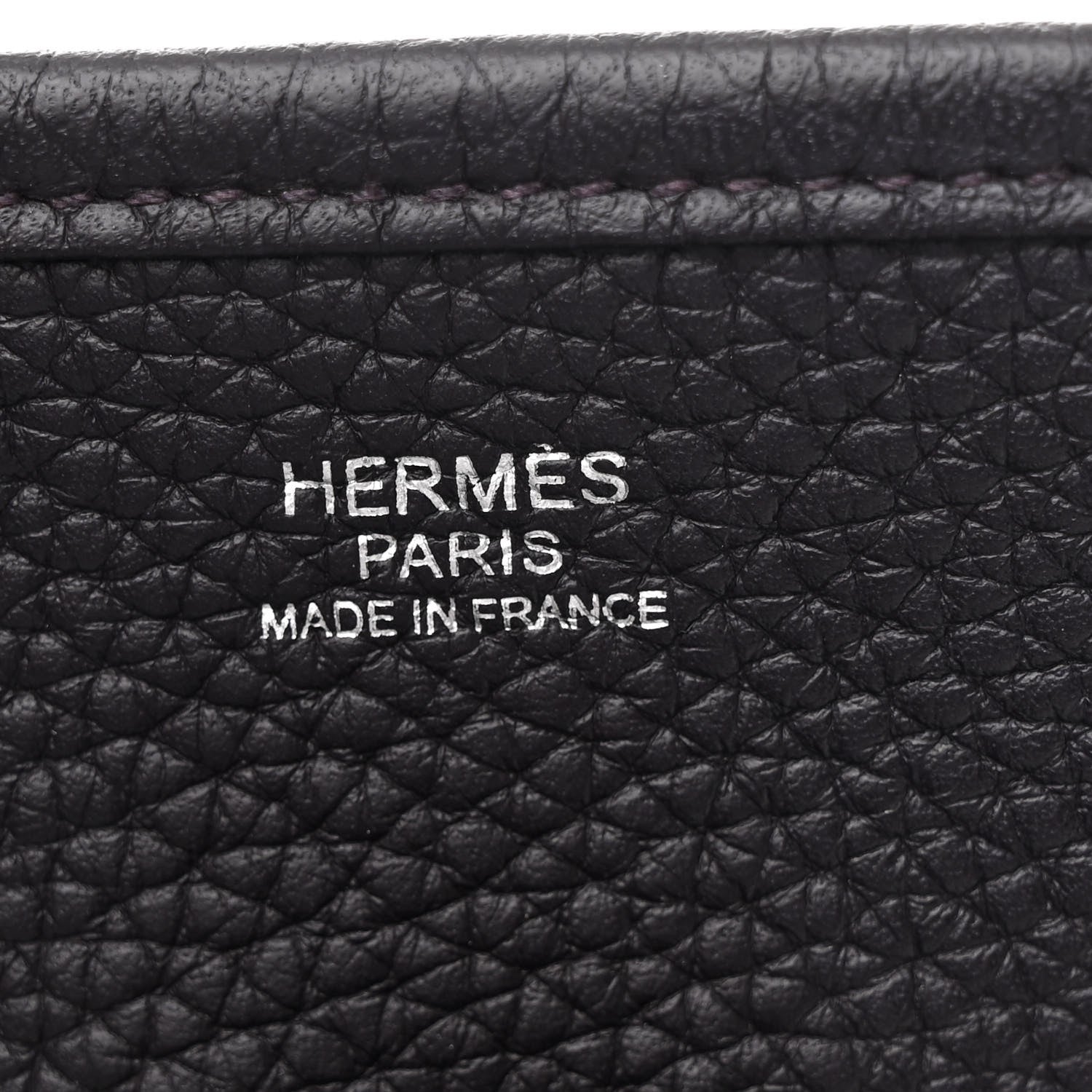 Hermes Taurillon Clemence Evelyne III PM Prunoir 6 of 14