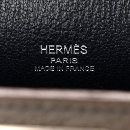 Hermes Taurillon Clemence Eclat Jypsiere 28 Etain Bleu Indigo 6 of 12