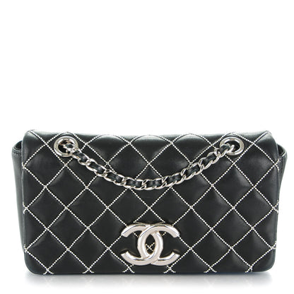 Chanel Lambskin Studded Mini Metal Beauty Flap Black 1 of 7
